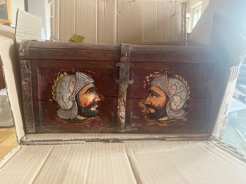 Raro antico bauletto legno - -antico, in