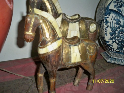 Cavallino antico legno - cavallino, in