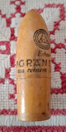 Antica scatola legno con - in,