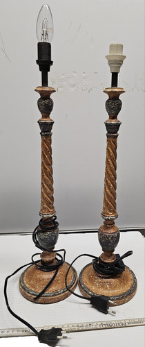 Coppia lampade antiche in - ,