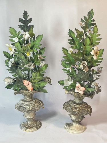 Coppia porta palme antichi - coppia,