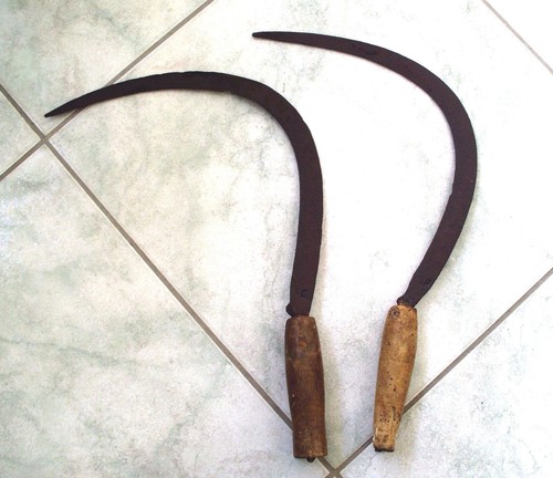 Antichi attrezzi falci ferro - antichi,