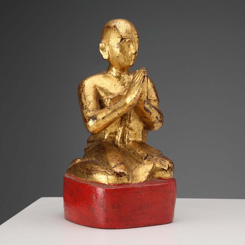 Adoratore birmano antico legno - adoratore,