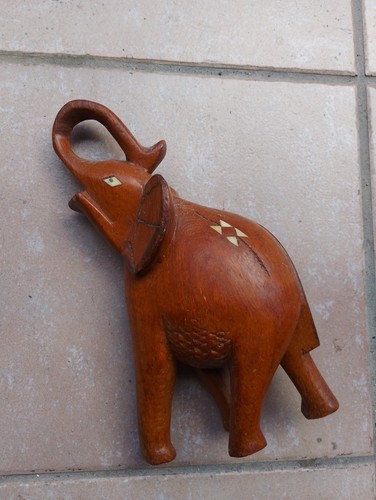 Antico legno elefante - antico,