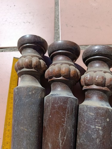 Gambe legno intagliato - legno,