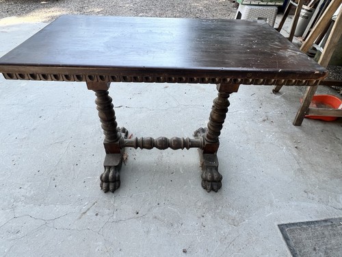 Antico tavolino legno con - tavolino,