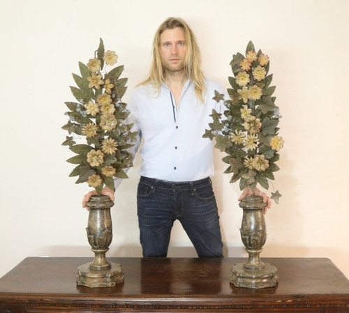 Coppia porta palme - porta,