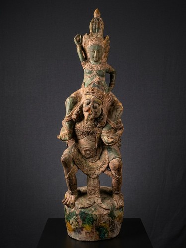 Scultura legno antica divinita - antica,