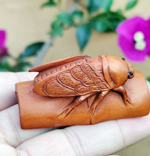 Gx1665 netsuke legno di - netsuke,